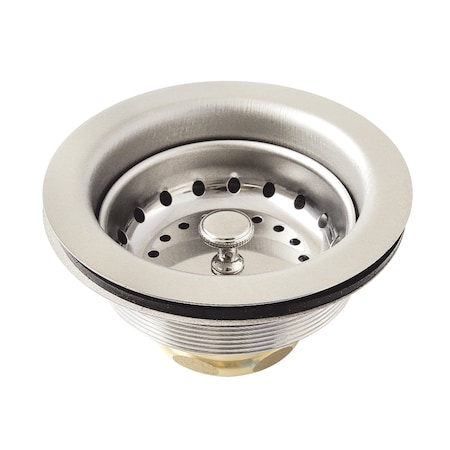 Kingston Brass 312 Inch Stainless Steel Kitchen Sink Basket Strainer, Polished Nickel K121BPN